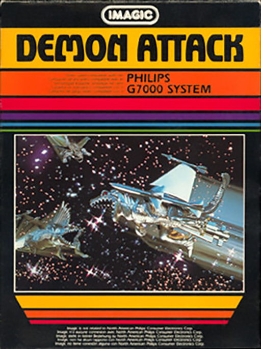 Demon Attack box art for Odyssey 2